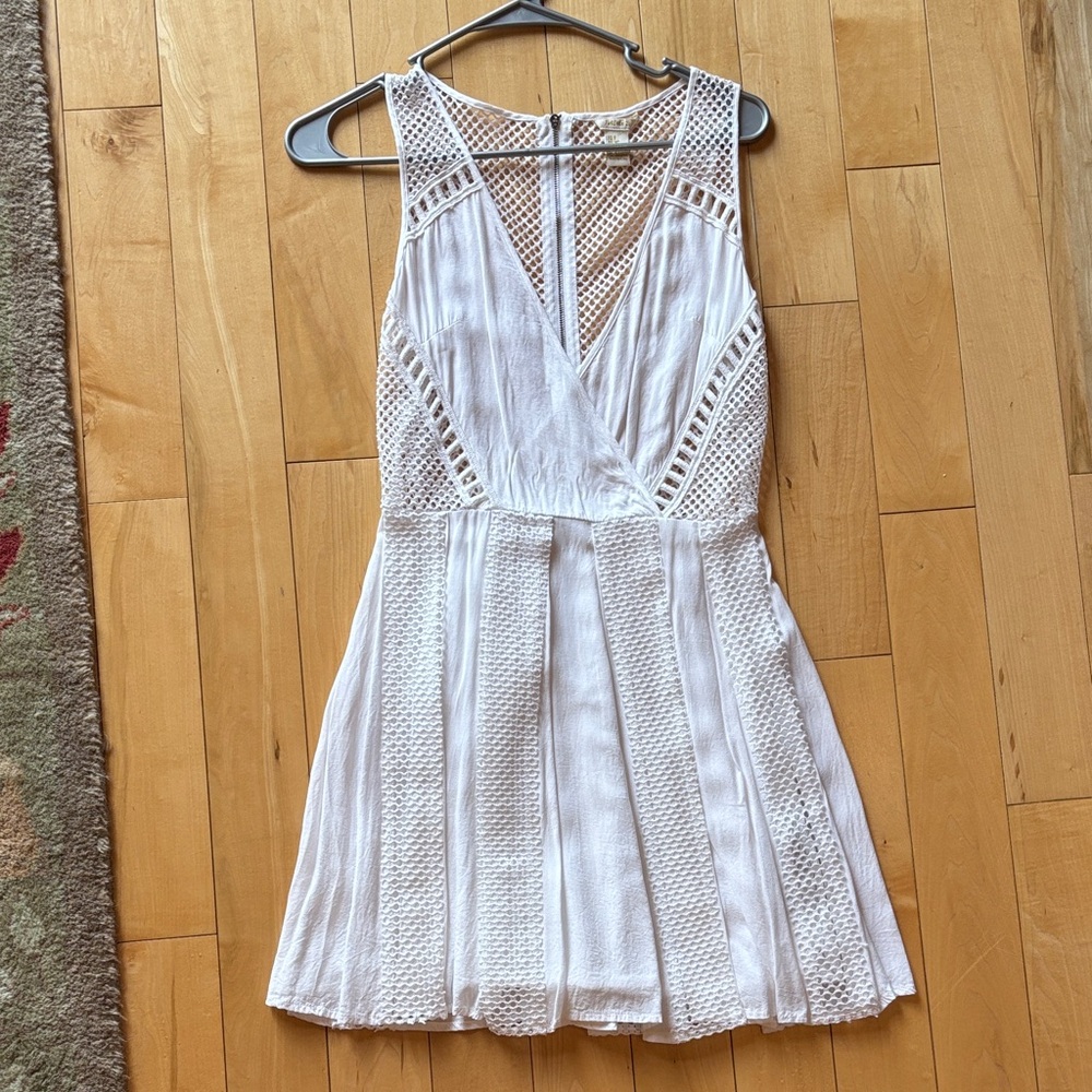 White Mesh Dress